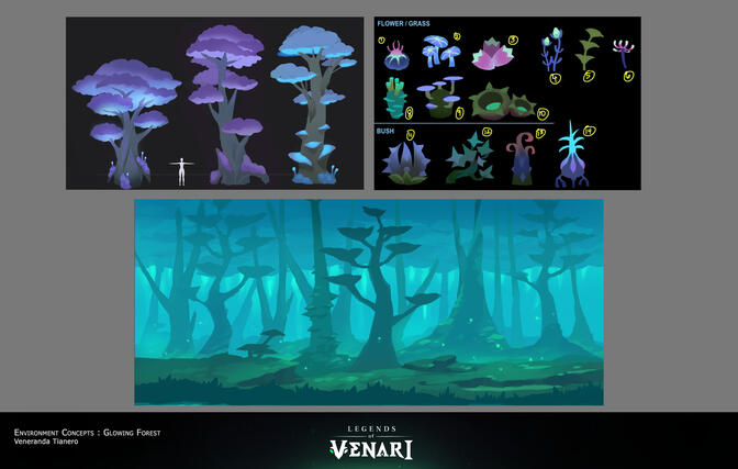 Environmental Design - Glowing Forest